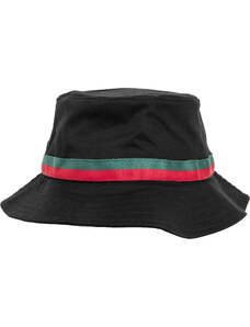 Flexfit Stripe Bucket Hat Black/Tan/Green