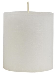 IB LAURSEN Okrúhla sviečka Rustic White 7,5 cm