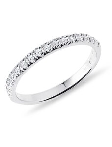 Briliantový prsteň half-eternity z bieleho zlata KLENOTA K0646012