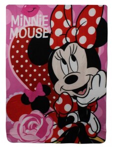 Setino Detská fleecová deka Minnie Mouse - Disney - 140 x 100 cm