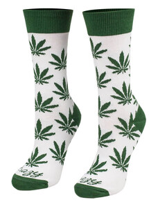 Crazystep Ponožky Marihuana zelená