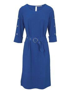 Šaty s ozdobnými gombíkmi Ashley Brooke, modrá
