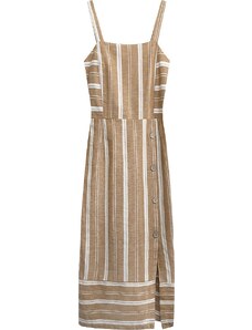 MADE IN ITALY Hnedé bavlnené šaty (345ART)
