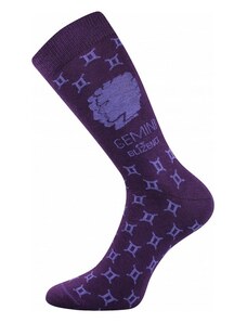 Lonka Tmavo fialové pánské ponožky BLÍŽENCI