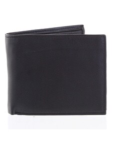 Priestranná pánska kožená čierna peňaženka - Tomas Vilaj čierna