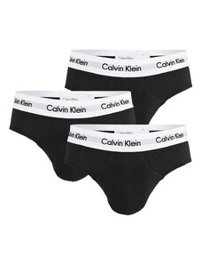 CALVIN KLEIN - 3PACK Cotton stretch čierne slipy