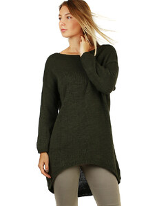 Glara Oversized dlhý jednofarebný sveter