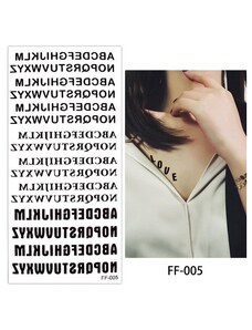 B-TOP Vodeodolné dočasné tetovanie FF 005