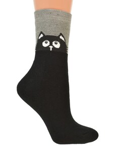 AURA.VIA Čierno-sivé termo ponožky PET