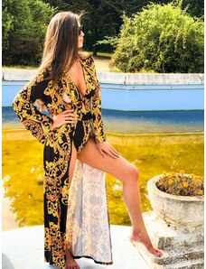 LoveKejt Dámske kimono s body na štýl Versace - Ako na obrázku, L