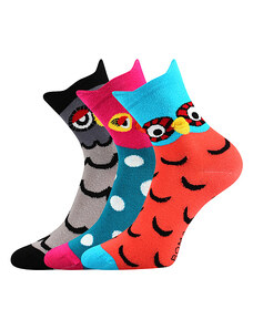 Boma XANTIPA dámske farebné ponožky - SOVA 3D