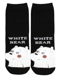 Aura.Via Happy White Bear veselé ponožky