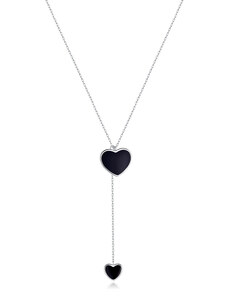 Emporial Royal Fashion náhrdelník Dvojité srdcia BSN095