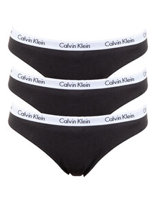 3PACK Women's Panties Calvin Klein black