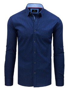 DS Košeľa so vzorom modrá 25277_4 Modrý XXL