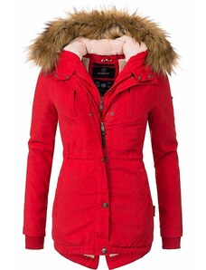 Marikoo Akira dámska zimná bunda s kapucňou, červená