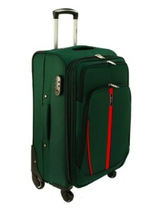 Rogal Zelený látkový cestovný kufor do lietadla "Practical" - veľ. M