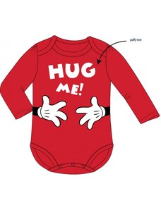 E plus M Dojčenské / dievčenské body / tričko s dlhým rukávom Minnie Mouse - Disney - červené