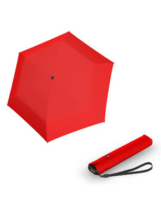 Knirps Ultra US.050 Slim Manual - dámsky skladací manuálny dáždnik červená