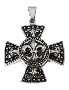 BM Jewellery Pánsky prívesok keltský kríž zdobený z chirurgickej ocele S976100