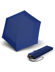 Knirps AS.050 Slim Small Manual - dámsky skladací plochý dáždnik modrá