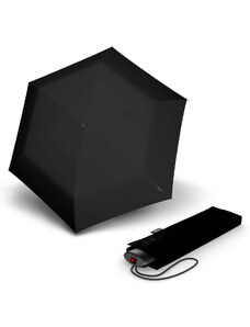 Knirps AS.050 Slim Small Manual - dámsky skladací plochý dáždnik čierna