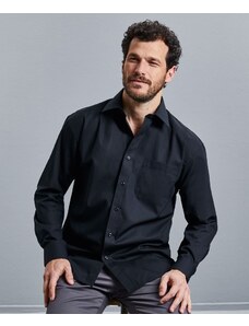 Russell pánska bisnis košeľa popelín dlhý rukáv s vreckom Classic fit