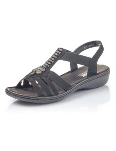 Dámske sandále RIEKER 60806-00 čierna S4