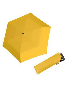 Doppler Mini Slim Carbonsteel 27 - dámsky plochý skladací dáždnik žltá