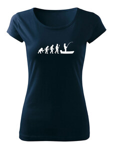 T-ričko Rybolov Evolúcia dámske tričko
