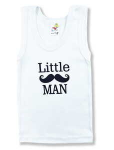 BABY´S WEAR Detské tričko - Little Man, biele