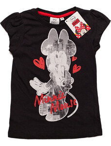 DISNEY Minnie Mouse dievčenské čierne tričko