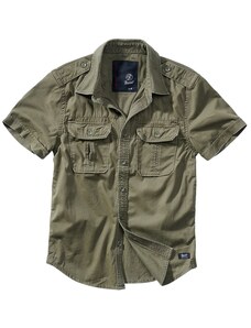 Brandit Vintage pánska košeľa s krátkym rukávom 1/2, olivová