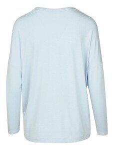 Dámske tričko na spanie QS6409E-GR4 modrá - Calvin Klein