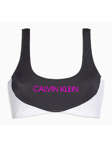Vrchný diel plaviek KW0KW00898-BEH čiernobiela - Calvin Klein