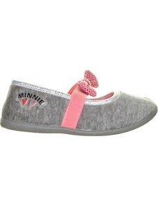 DISNEY Minnie Mouse dievčenské sivé papuče