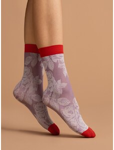 Fiore Dámske ponožky RED ROSE 40 den