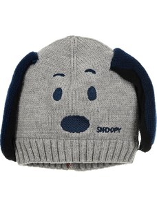 BASIC Snoopy zimná čiapka s uškami šedá