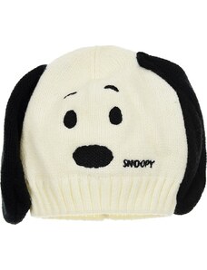 BASIC Snoopy zimná čiapka s uškami biela