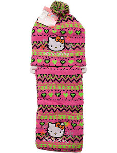 Hello Kitty zimný set čiapky a šálu