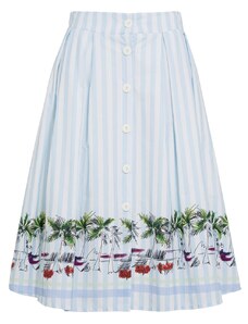 Glamorous by Glam Dámska sukňa s pruhmi modrá - biela