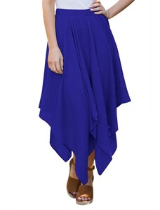 Beangel Dámska nepravideľná sukňa - modrá