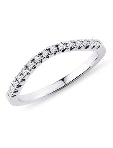 Briliantový prsteň z bieleho zlata KLENOTA K0447012