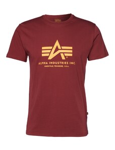 ALPHA INDUSTRIES Tričko žltá / karmínovo červená
