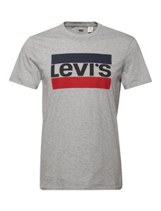 LEVI'S  Tričko 'Sportswear Logo Graphic' modrá / sivá melírovaná / červená