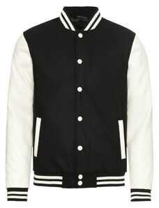 Urban Classics Prechodná bunda 'Oldschool' čierna / biela