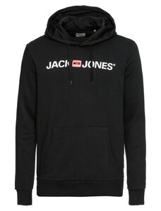 JACK & JONES Mikina svetločervená / čierna / biela