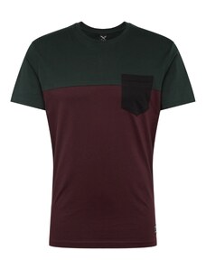 Iriedaily Tričko zelená / baklažánová / tmavočervená