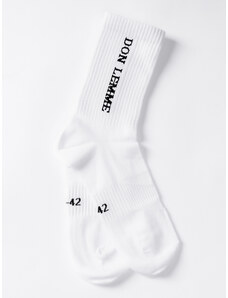 Don Lemme Ponožky Vertical - biele