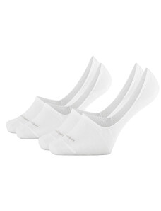 CALVIN KLEIN - 2PACK neviditeľné ponožky biele